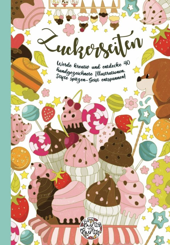 Buchcover: Zucker und süße Illustrationen