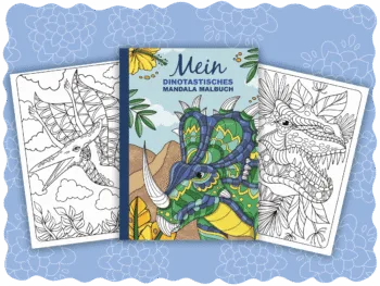 Mein dinotastisches Mandala Malbuch