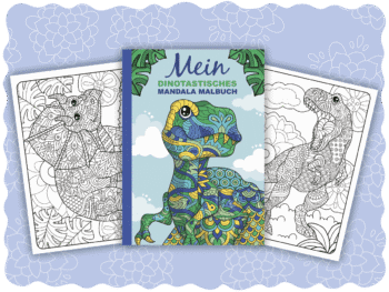 Mein dinotastisches Mandala Malbuch