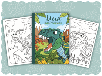 Mein dinotastisches Mandala Malbuch