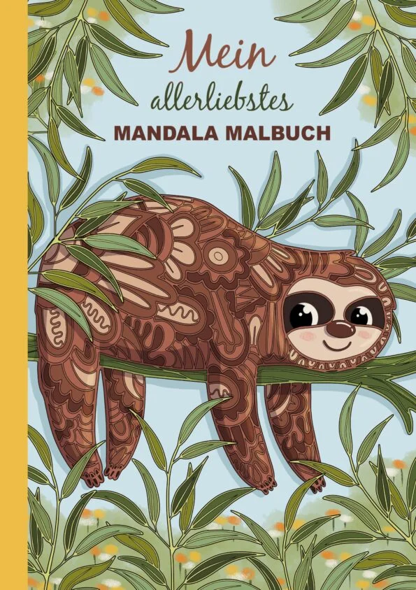 Sloth Mandala Malbuch für Kinder
