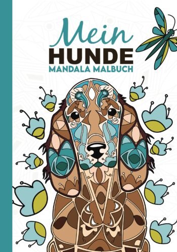 Hund Mandala Malbuch Deckblatt