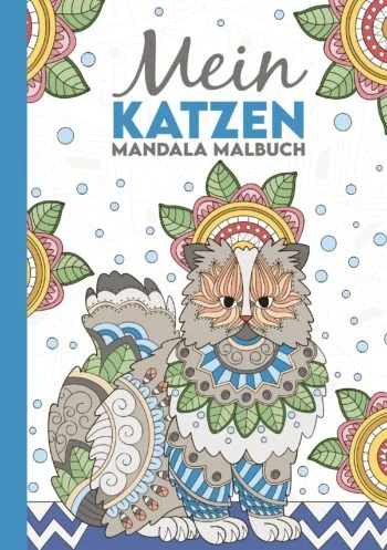 Mein Katzen Mandala Malbuch Cover