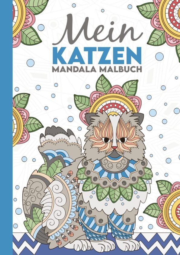 Mein Katzen Mandala Malbuch Cover