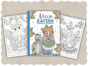 Mein Katzen Mandala Malbuch