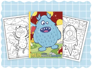 Mein lustiges Monster Malbuch