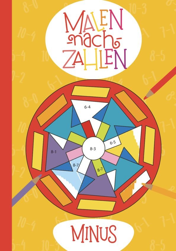 Malbuch Zahlen Minus Mathematik