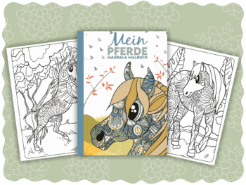 Mein Pferde Mandala Malbuch