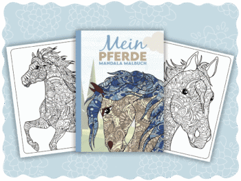 Mein Pferde Mandala Malbuch