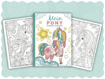Mein Pony Mandala Malbuch