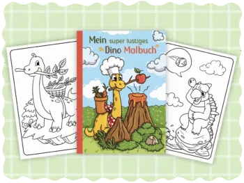 Mein super lustiges Dino Malbuch