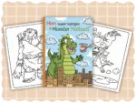 Mein super lustiges Monster Malbuch