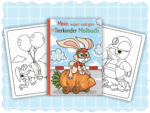 Mein super lustiges Tierkinder Malbuch