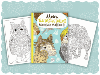 Mein tierisch tolles Mandala Malbuch