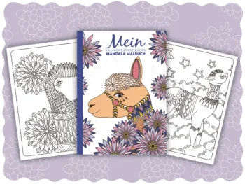 Mein lamapakatastisches Mandala Malbuch