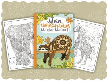 Mein tierisch tolles Mandala Malbuch