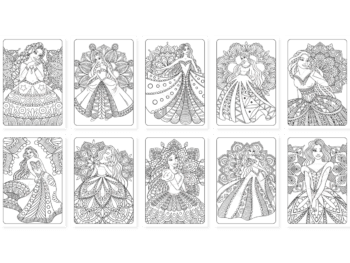 Prinzessinnen Mandalas