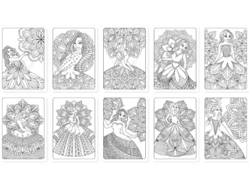 Prinzessinnen Mandalas