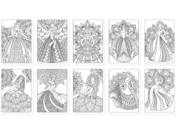 Prinzessinnen Mandalas