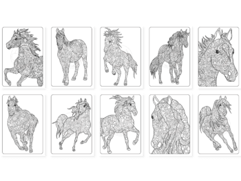 Pferde Mandalas