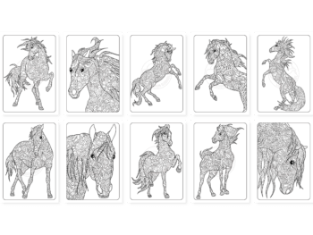 Pferde Mandalas