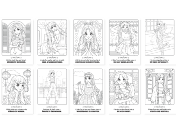 Manga Malbuch