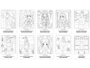 Manga Malbuch