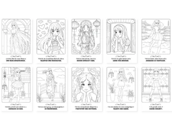 Manga Malbuch
