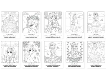 Manga Malbuch