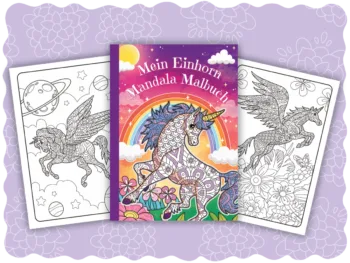 Mein Einhorn Mandala Malbuch