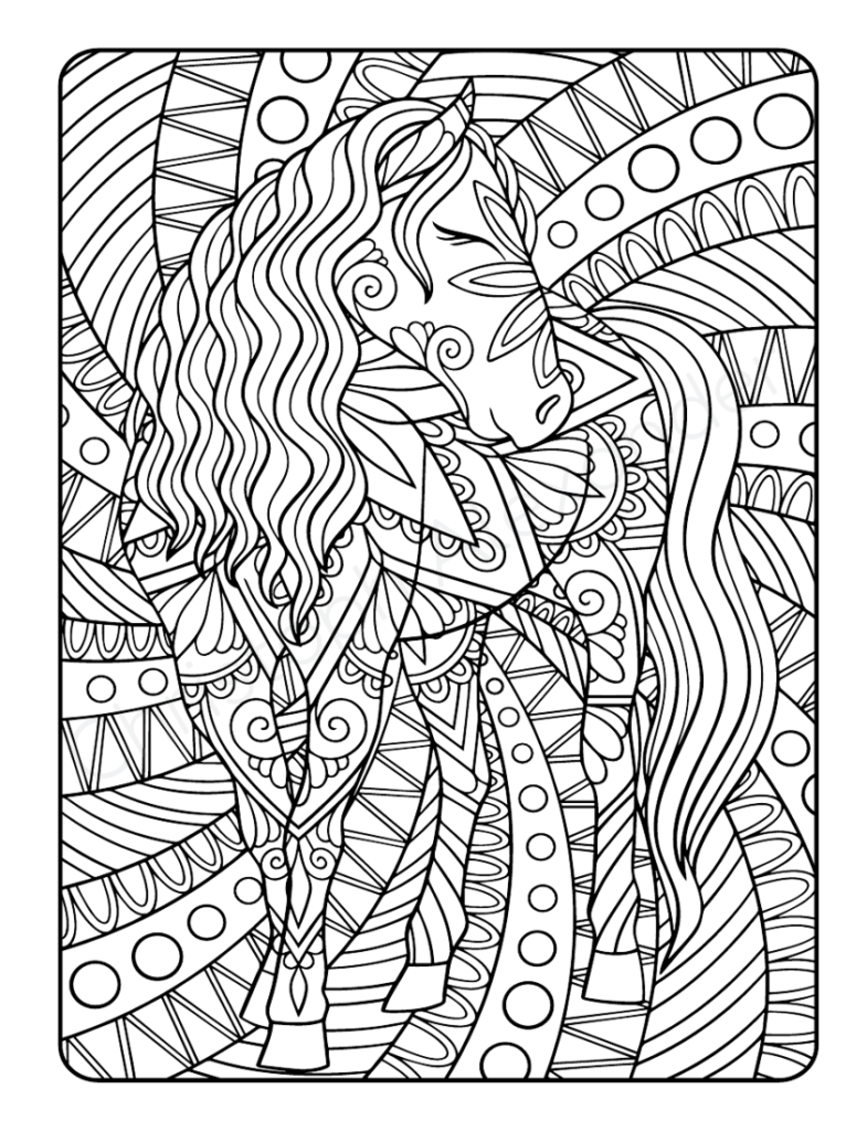 Mein Pferde Mandala Malbuch: 50 tolle und anspruchsvolle Pferde-Mandalas für Kinder zum Ausmalen und Entspannen. (Die schönsten Pferde-Malbücher von Christoph Alexander, Band 1)