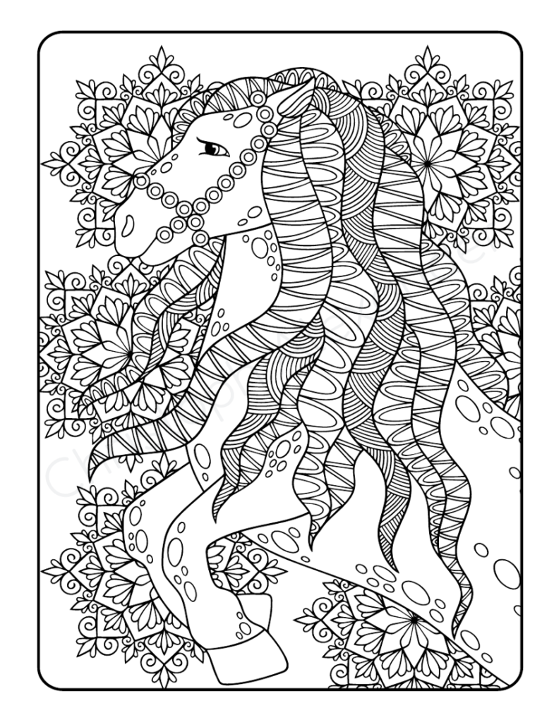 Mein Pferde Mandala Malbuch: 50 tolle und anspruchsvolle Pferde-Mandalas für Kinder zum Ausmalen und Entspannen. (Die schönsten Pferde-Malbücher von Christoph Alexander, Band 1)