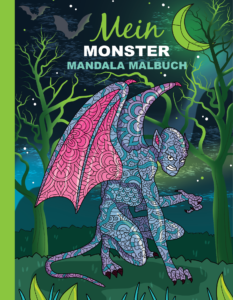 Mein Monster Mandala Malbuch: 50 tolle Monster-Mandalas für Kinder zum Ausmalen und Entspannen.