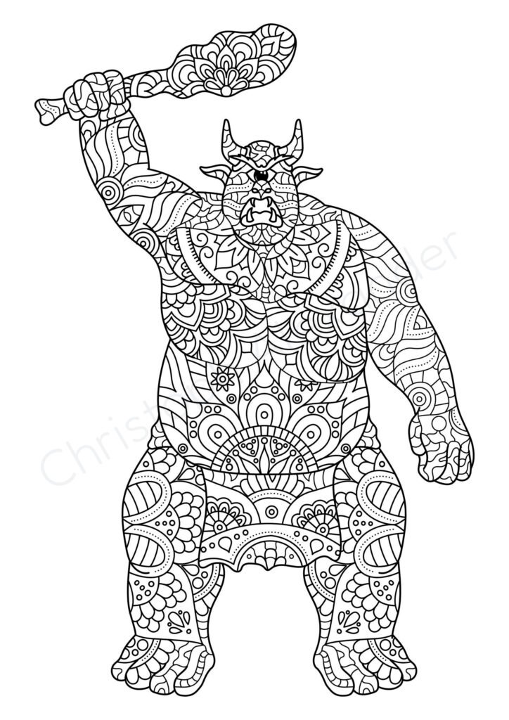 Mein Monster Mandala Malbuch: 50 tolle Monster-Mandalas für Kinder zum Ausmalen und Entspannen.