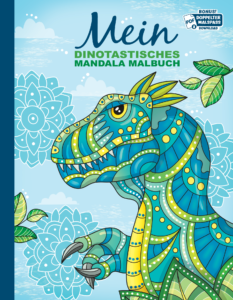 Mein dinotastisches Mandala Malbuch: 50 tolle Dino-Mandalas für Kinder zum Ausmalen und Entspannen.
