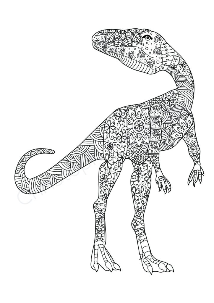 Mein gigantosaurisches Mandala Malbuch: 55 eindrucksvolle und einzigartige Dino - Mandalas für Kinder ab 8 Jahren zum Ausmalen und Entspannen.