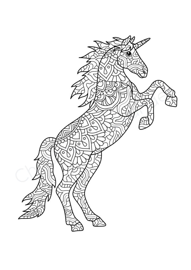 Mein einhorntastisches Mandala Malbuch: 50 wunderschöne Einhorn Mandalas für Kinder ab 8 Jahren zum Ausmalen und Entspannen.