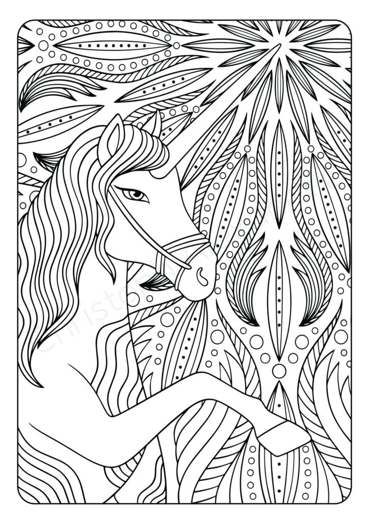 Mein einhorntastisches Mandala Malbuch: 50 wunderschöne Einhorn Mandalas für Kinder ab 8 Jahren.