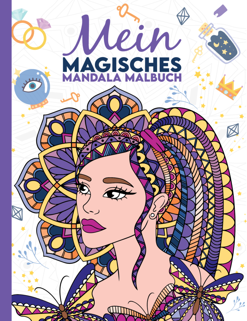 Mein magisches Mandala Malbuch: 50 tolle, magische Mandalas für Kinder zum Ausmalen und Entspannen.