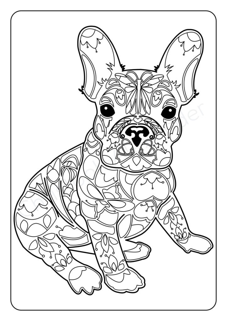 Mein Hunde Mandala Malbuch: 50 wunderschöne Hunde-Mandalas für Kinder ab 8 Jahren zum Ausmalen und Entspannen.