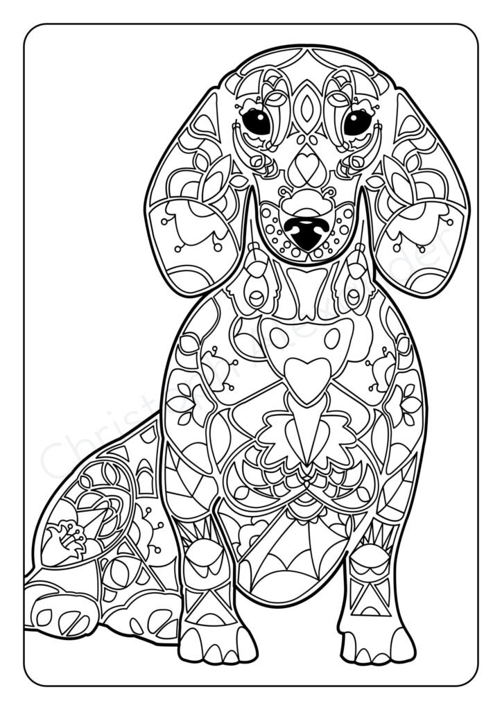 Mein Hunde Mandala Malbuch: 50 wunderschöne Hunde-Mandalas für Kinder ab 8 Jahren zum Ausmalen und Entspannen.