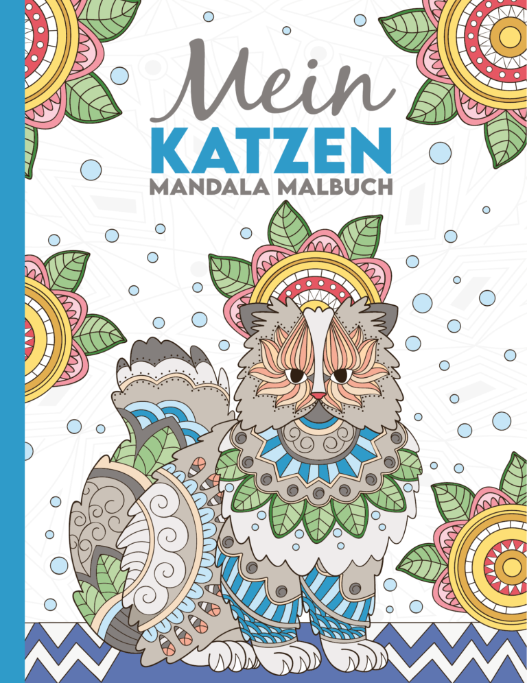 Cover: Mein Katzen Mandala Malbuch: 50 wunderschöne Katzen-Mandalas für Kinder ab 8 Jahren zum Ausmalen und Entspannen.