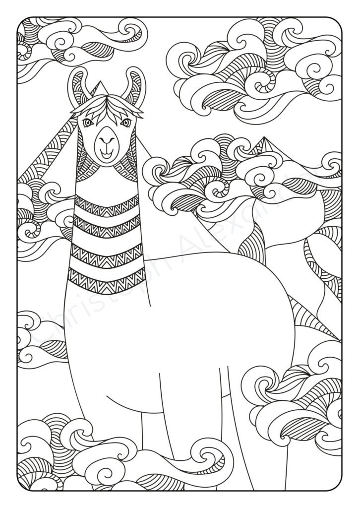 Mein lamapakatastisches Mandala Malbuch: 50 anspruchsvolle Lama und Alpaka Mandalas für Kinder zum Ausmalen und Entspannen.