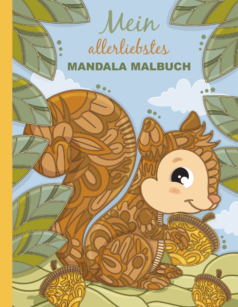 Mein allerliebstes Mandala Malbuch: 50 wunderschöne Tier-Mandalas für Kinder ab 6 Jahren zum Ausmalen und Entspannen.