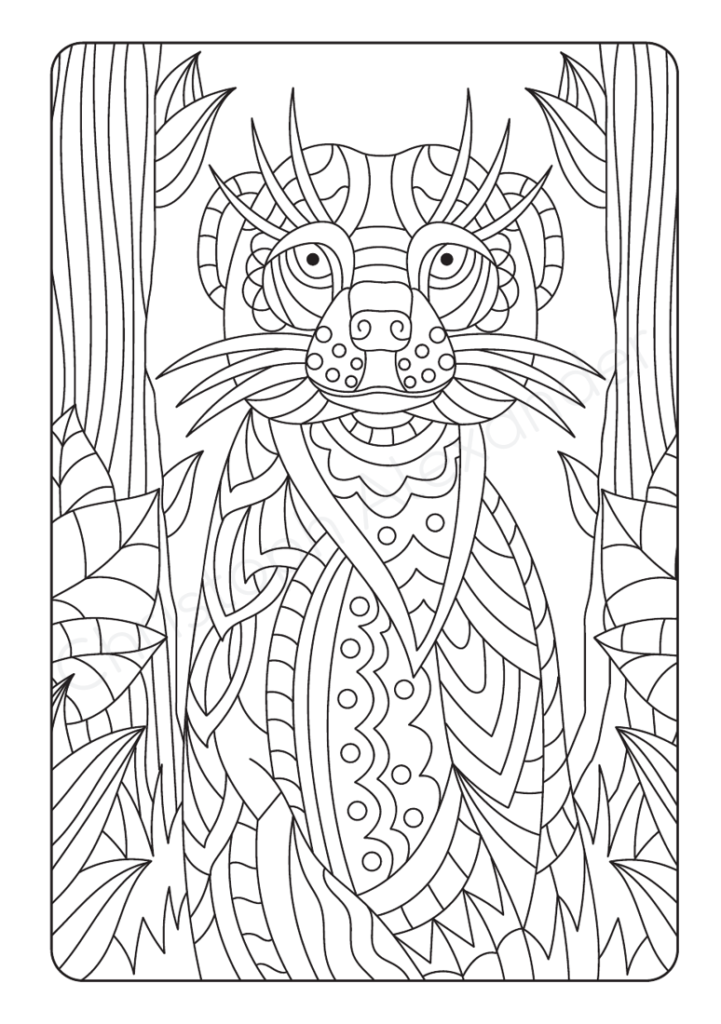 Tierwelten: 50 einzigartige Mandala-Tiere in der Wildnis. Ein Mandala-Malbuch für Kinder ab 8 Jahren und älter zum Ausmalen und Entspannen.