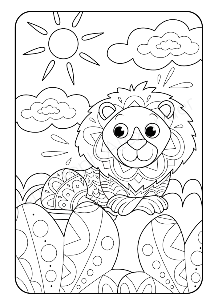 Mein Mandala Malbuch: 50 tierisch tolle Tier-Mandalas für Kinder ab 8 Jahren zum Ausmalen und Entspannen.
