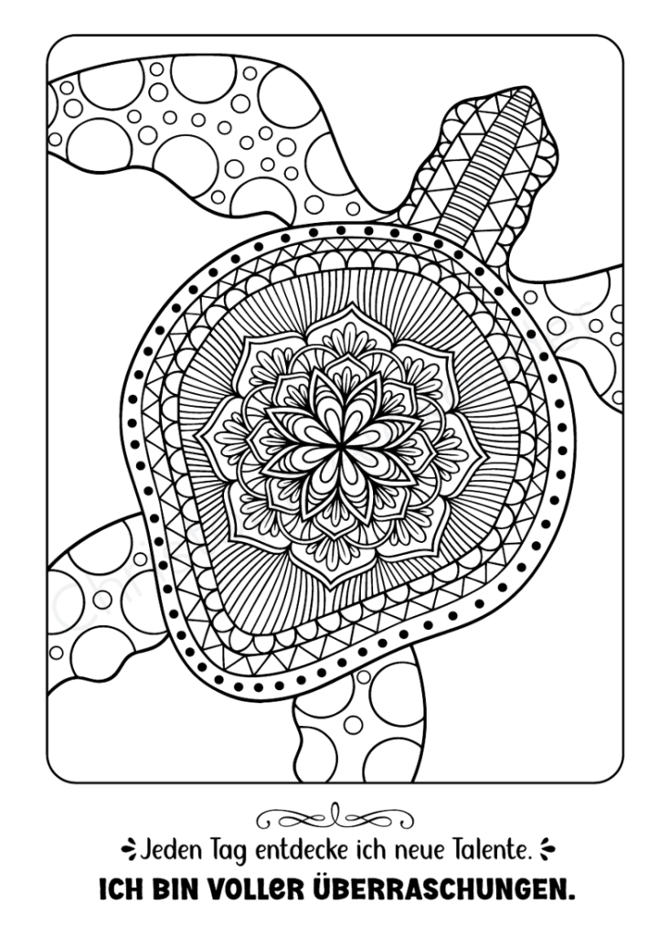 Die Löwenkraft in mir: Malen für mehr Selbstbewusstsein und Positivität für Kinder ab 8 Jahren - Tier Mandalas & inspirierende Affirmationen