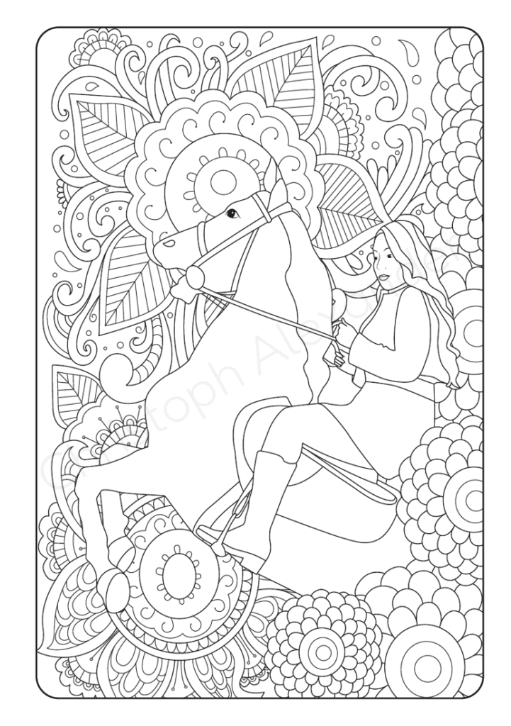 Pferde Mandalas: Aufgesattelt und los! 50 von Illustrator:innen erstellte Pferde-Mandalas für Pferdefans – kreativer Spaß und Entspannung garantiert!