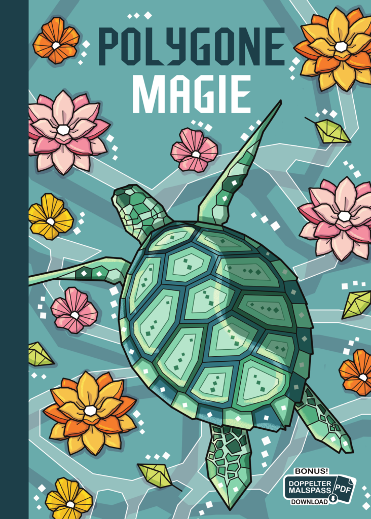 Polygone Magie: Das etwas andere Malbuch mit 55 tollen polygonen Tieren für Kinder ab 10+ Jahren zum Ausmalen und als Kopiervorlage für PädagogInnen.