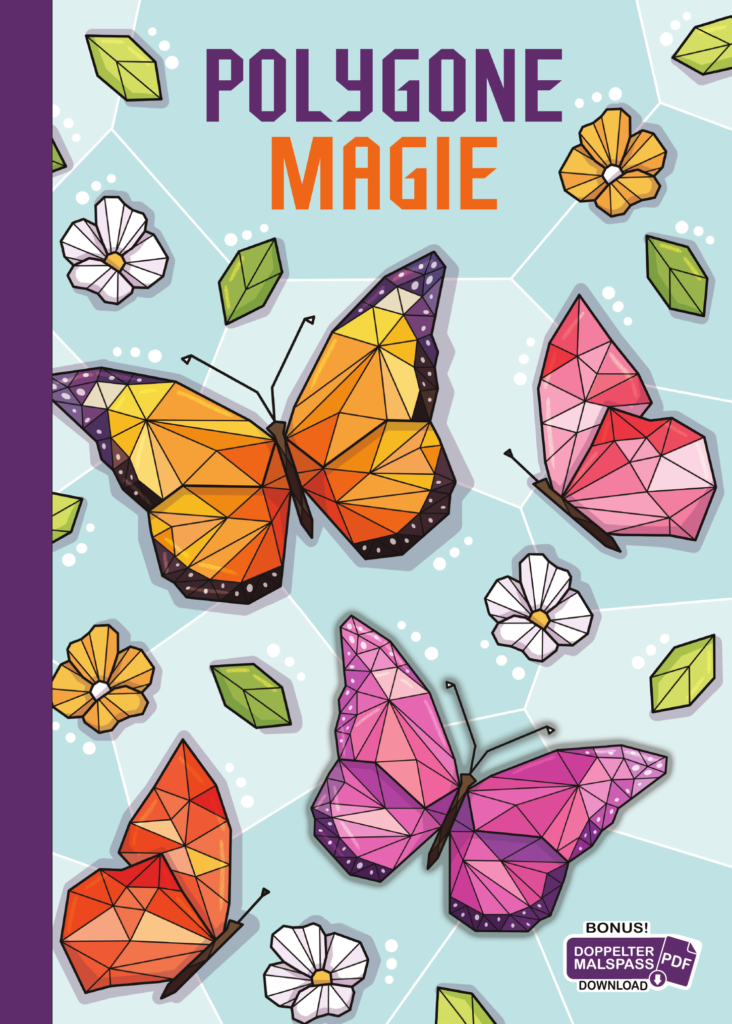 Polygone Magie: Das etwas andere Malbuch mit 50 tollen polygonen Tieren für Kinder ab 10+ Jahren zum Ausmalen und als Kopiervorlage für PädagogInnen.